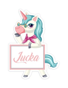 Detská nažehlovačka jednorožec (s Vašim menom)