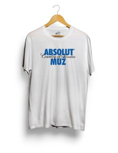 Absolut muž nápis na tričku 2