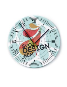 Nástenné hodiny Oldschool s vlastnou potlačou