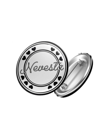 Okrúhly odznak nevesta (pripínací)