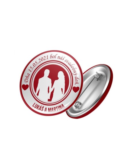 Odznaky pre svadobných hostí