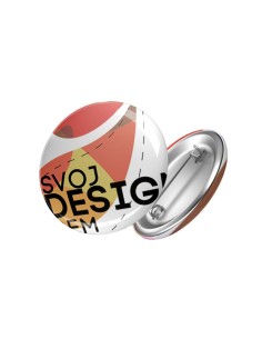 Okrúhly odznak s vlastnou potlačou