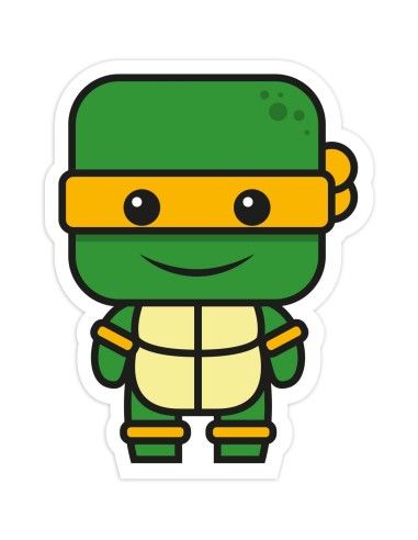 Nažehlovačka ninja korytnačka Michelangelo