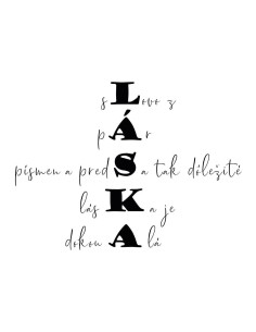 Nálepka na stenu s citátom o láske 2