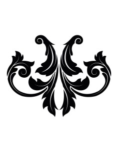 Nálepka na stenu ornament 2