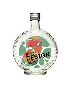 Fľaša budík na vlastnú grafiku