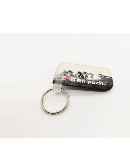 Prívesok na kľúče so svojou krvnou skupinou (enduro)