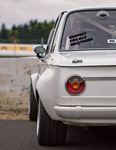 Nálepka BMW respect  for old brothers