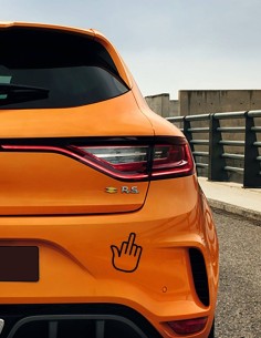 Nálepka na auto prostredník