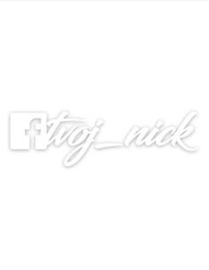 Nálepky na auto Facebook (svoj nick) 2