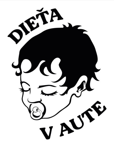 Nálepka dieťa v aute