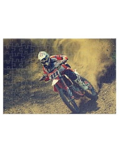 Puzzle motocross rider (A4 formát)