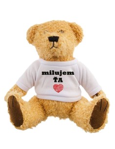 Plyšový macko s potlačou milujem ťa