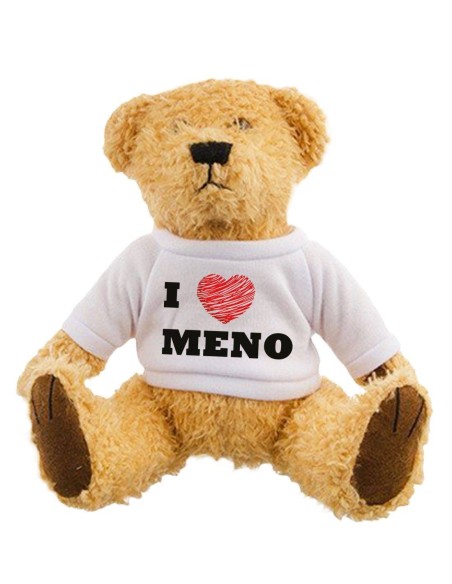 Plyšový macko I love (s Vašim menom)