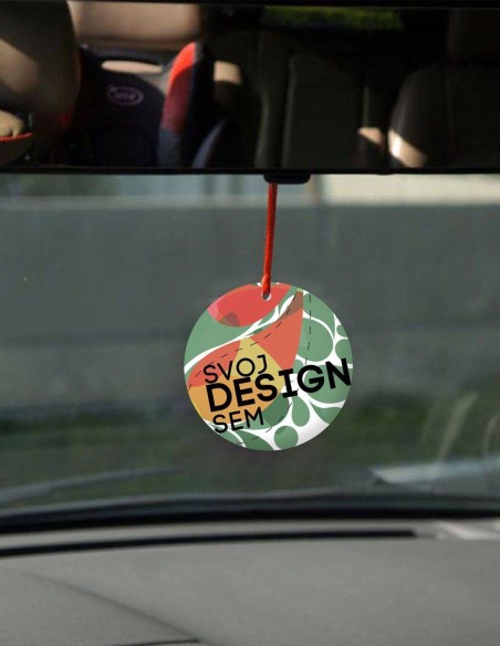 Osviežovač vzduchu do auta okrúhly s vlastnou potlačou