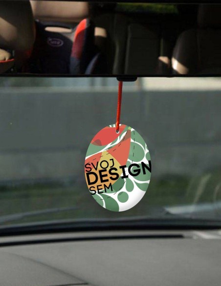 Osviežovač vzduchu do auta elipsovy s vlastnou potlačou