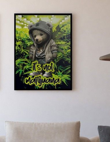 Obraz v ráme Its not marijuana