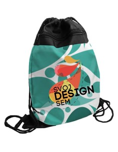 Vrecko na chrbát s vreckami na zips s vlastnou potlačou