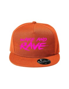 Snapback šiltovka Wake and rave 2