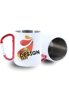 Turistický hrnček s karabínou 2