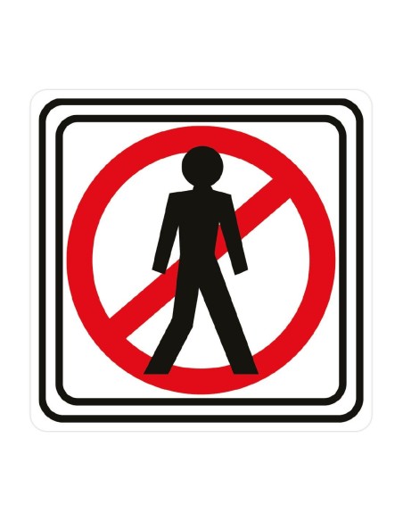Nálepka zákaz vstupu