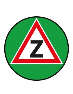 Nálepka vodič začiatočník Z 2