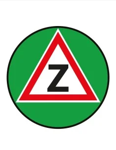 Nálepka vodič začiatočník Z 2