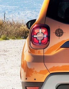 Nálepka na auto compass