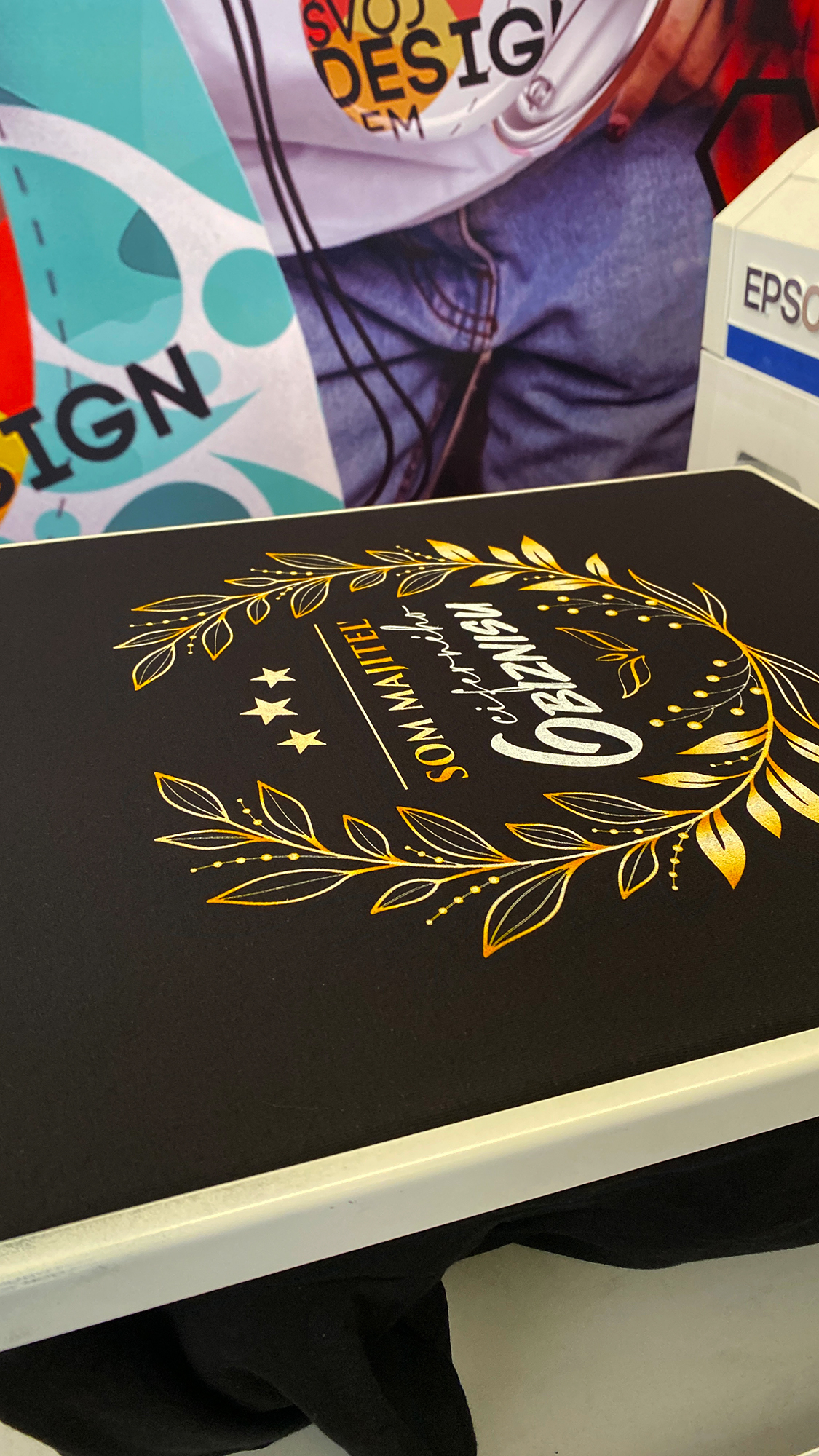 mikina s mojou potlačou